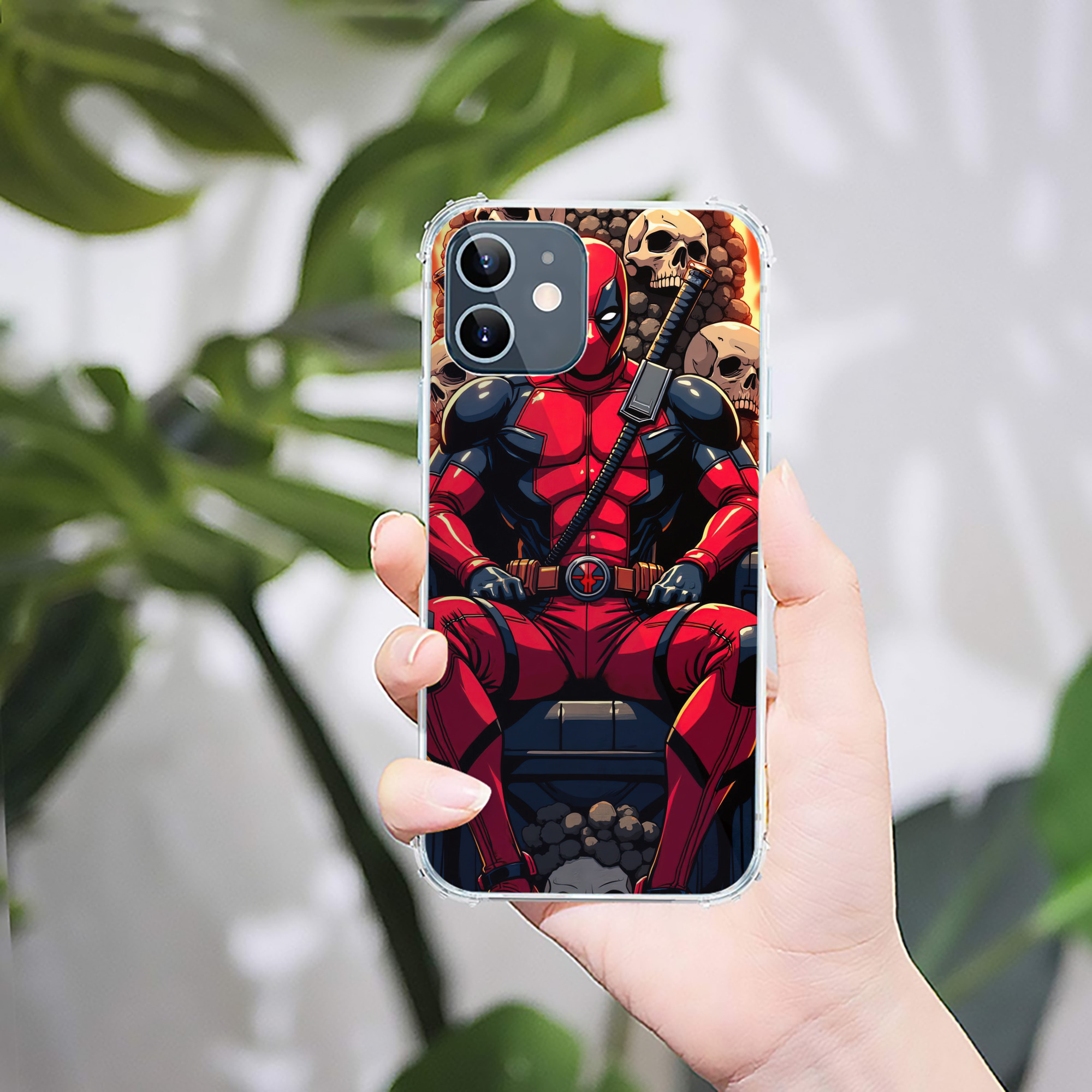 （画像用） Deadpool デッドプール 【iPhone 12シリーズ対応】透明スマホケース（クリアソフトケース）